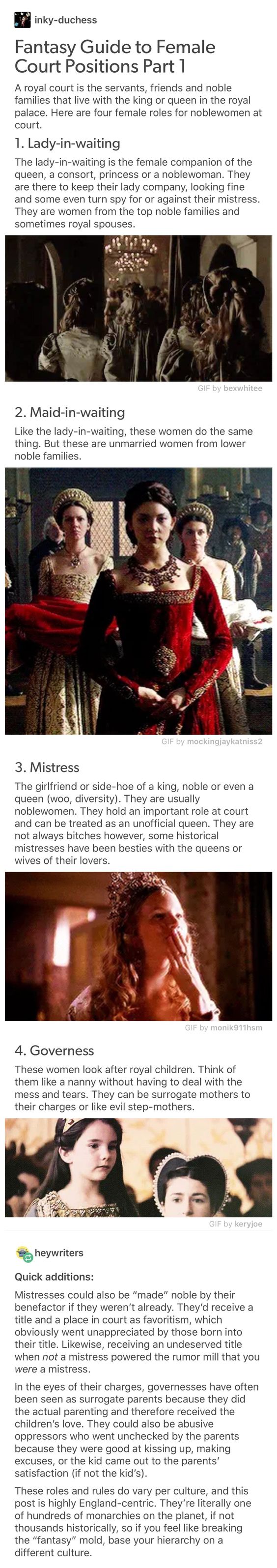 court positions